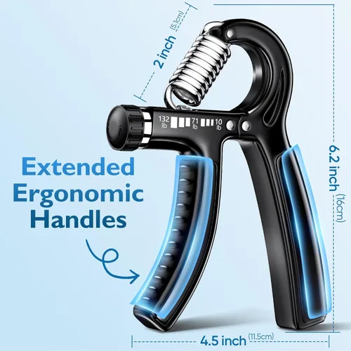Miniatura 3 de FitBeast Grip Strengthener Forearm Strengthener, Adjustable Hand Grip Strengthener for Strength Training & Rehabilitation, 10-132 lbs Resistance