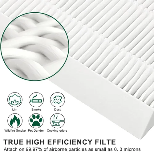 Miniatura 5 de Paquete de 4 filtros Febreze de repuesto para FRF102B – Compatible con filtro Honeywell U HRF201B – Compatible con Honeywell mesa y torre HHT270