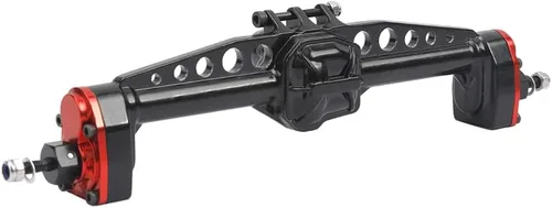 Miniatura 4 de Eje de portal trasero de aleación de aluminio completo para Axial SCX10 III AXI03007 1/10 RC Crawler Car Upgrades (rojo y negro, trasero)