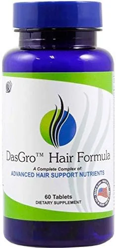 DasGro Vitaminas para el crecimiento del cabello, biotina y bloqueador de DHT, detiene la pérdida de cabello, adelgazamiento, calvicie, promueve el