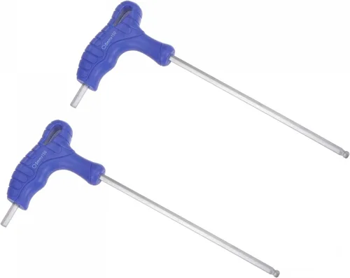 Miniatura 9 de uxcell Llave hexagonal de extremo de bola de 0.059 in, llave inglesa con mango en T, acero métrico CR-V, 2