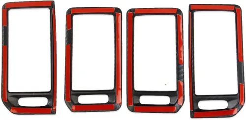 Miniatura 6 de Cubierta de ventilación de CA de salida de aire de fibra de carbono para consola central Nissan Frontier 2022-2024