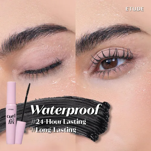 Miniatura 6 de ETUDE Curl Fix Mascara, Máscara de Pestañas, Rizado Fuerte Hacia Arriba, Larga Duración, Impermeable, Ligero, Maquillaje Coreano, Belleza