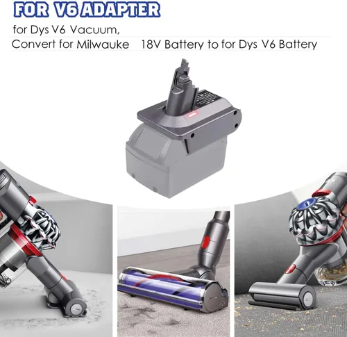 Miniatura 8 de EID V6 - Adaptador de batería para batería Milwaukee M18 de 18 V, repuesto para Dyson V6 SV03 SV04 SV05 SV06 SV07 SV09 DC59 DC61 DC62 DC72 DC74