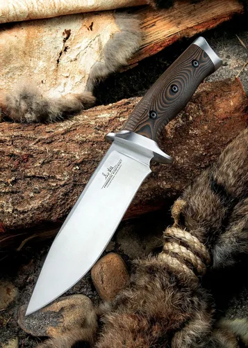 Miniatura 5 de Gil Hibben Tundra Hunter Cuchillo de hoja fija – Hoja de acero inoxidable 420 HC, básculas de mango G10 mecanizadas CNC, pomo de acero inoxidable