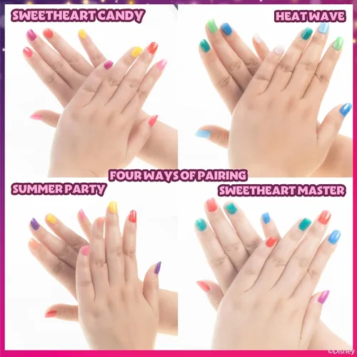 Miniatura 5 de Townley Girl Disney Princess - Juego de 18 esmaltes de uñas a base de agua, secado rápido y despegable, juego de pintura de uñas para niñas de 3 años