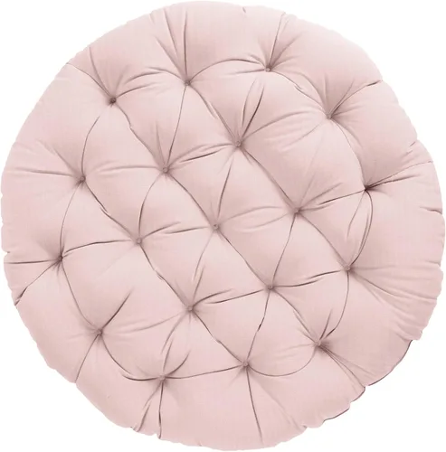 Miniatura 22 de Sorra Home - Cojín con mechones Papasan - Cojín redondo cómodo para silla Bucket & Moon - Cojín de piso con espuma suave para muebles