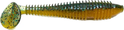 Miniatura 10 de Phat Pak Baits - Phat Swimmer Keitech Style Paddletail Swimbait 3.8" 20ct acanalado perfumado suave plástico Bass pesca señuelo Paquete de variedades