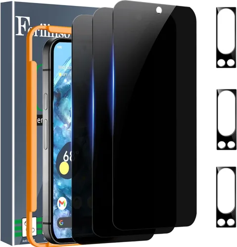Miniatura 26 de Ferilinso [Instalación Automática de Polvo] Pack de 3 Protectores de Pantalla de Privacidad para Google Pixel 10 Pro XL, Accesorios Compatibles