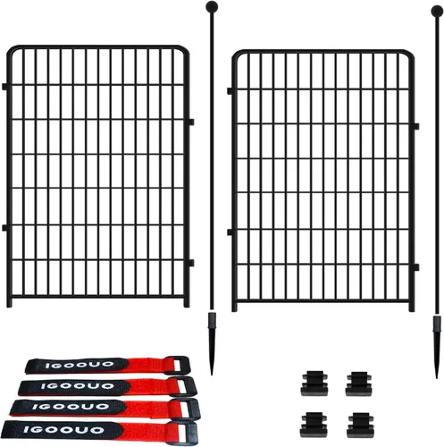 Miniatura 16 de Jaulas Portátiles para Perros y Corralito, Jaula de Metal de 32 Pulgadas para Perros Pequeños/Medianos, para Interior/Exterior, Correas