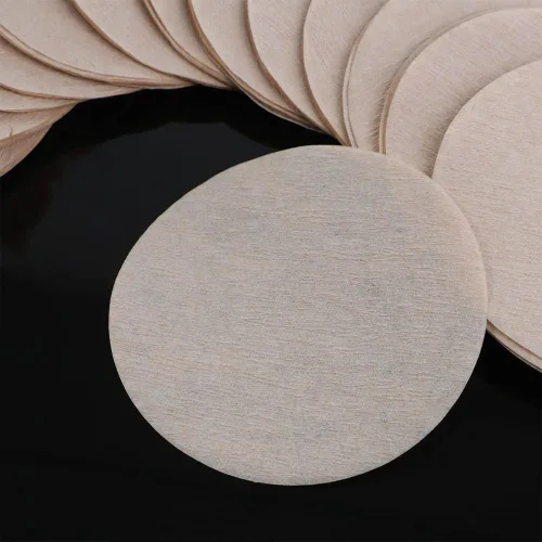 Miniatura 6 de 600 piezas de papel de filtro de café redondo de 2.205 in, papel de filtro de café de repuesto universal, papel de filtro de papel redondo sin