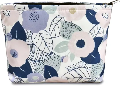 Miniatura 40 de STARDW Bolsa de maquillaje estética floral para mujeres y niñas, bolsa de aseo de viaje con cremallera de gran capacidad, bolsa organizadora