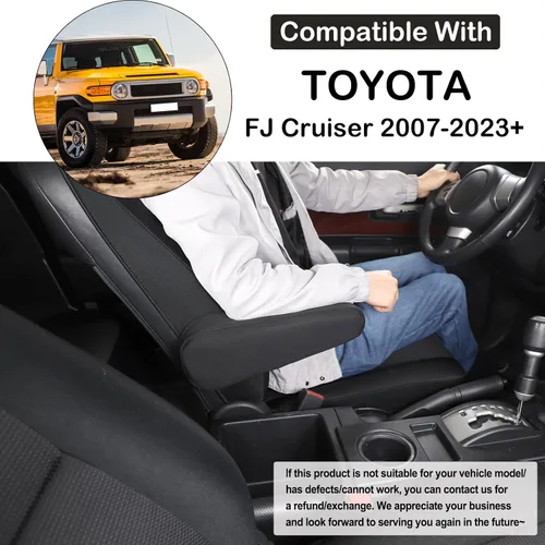 Miniatura 2 de Aunginsy Fundas para reposabrazos de asiento para Toyot@ FJ Cruiser 2007-2021, par de fundas de cojín para reposabrazos lateral izquierdo y derecho