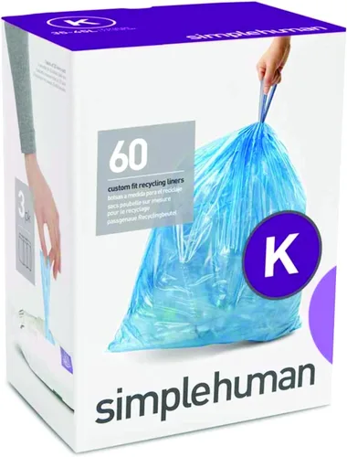 Miniatura 5 de simplehuman Forro para bote de basura de ajuste personalizado, 45 litros/12 galones, 20 unidades (paquete de 2)