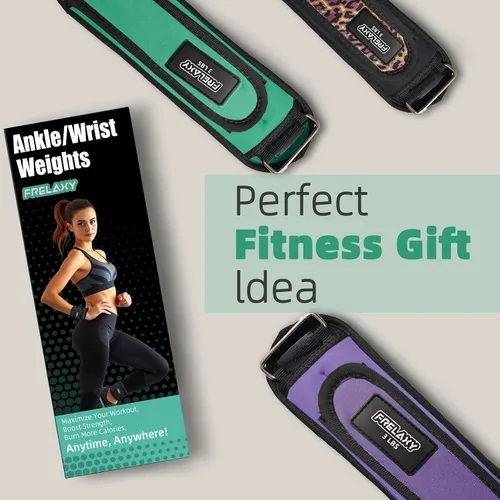 Miniatura 6 de Frelaxy Pesas de Tobillo y Muñeca para Mujeres, Hombres y Niños, Cómodas y Ajustables, Juego de Pesas para Piernas y Brazos para Caminar, Gimnasio