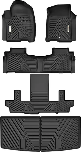 Miniatura 9 de YITAMOTOR Alfombrillas de suelo aptas para Chevrolet Tahoe y GMC Yukon 2015-2020, revestimientos de suelo de TPE para todo tipo de clima, accesorios