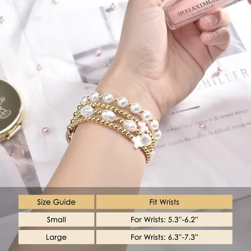 Miniatura 4 de AIRSPO Pulseras de cuentas compatibles con Apple Watch Band de 38, 40, 41, 42, 44 y 45 mm, hechas a mano, para series SE 8, 7, 6, 5, 4, 3, 2, 1