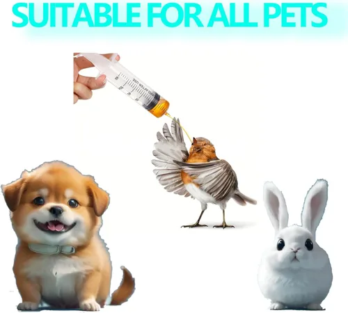 Miniatura 6 de Kit de alimentación de tubo para cachorros de 9 piezas, incluye 5 tubos de alimentación, 3 jeringas (0.3 fl oz, 1.0 fl oz, 2.0 fl oz) y 1 jeringa