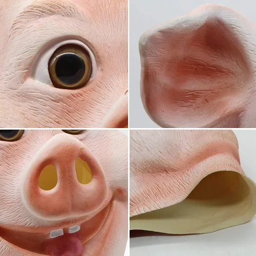 Miniatura 8 de PartyHop - Máscara de cerdo feliz