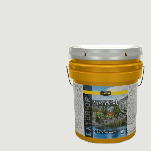 Miniatura 102 de Rodda Paint CASCADIA XL - Pintura e imprimación satinada para exteriores en uno, cuarto de galón, color blanco