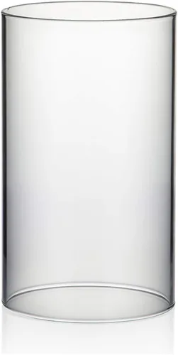Miniatura 13 de WGVI Funda para portavelas Hurricane, ancho de 2 pulgadas, altura de 12 pulgadas, portavelas cilíndrico de vidrio transparente, tubo de chimenea