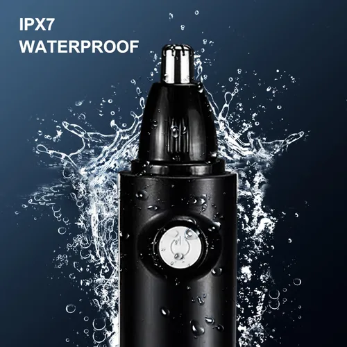 Miniatura 4 de Recortador de nariz para hombres y mujeres, removedor profesional de cejas y vello facial, IPX7 impermeable, recargable por USB, fácil limpieza