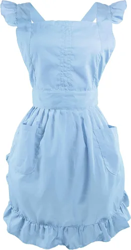 Miniatura 13 de Delantal retro ajustable con bolsillos, tamaño pequeño a grande para mujer de LilMents