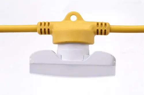 Miniatura 4 de Cadena de luces LED de construcción de 100 pies, 90 W, 10500 lúmenes, cadena de luces LED de grado industrial con 10 bombillas, 5000 K súper