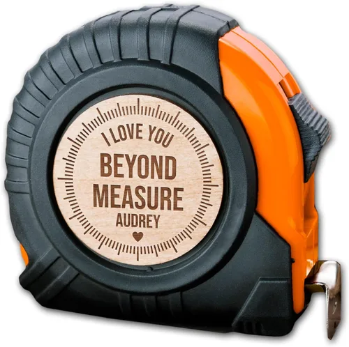 Miniatura 9 de Regalos del día de San Valentín para novio, cinta métrica personalizada para novio, marido, hombres, I Love Building Life with You, 12 pies o 25