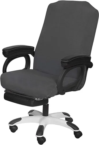 Miniatura 38 de SARAFLORA Paquete de 2 fundas para sillas de oficina, fundas elásticas para sillas de escritorio, fundas extraíbles para silla de oficina con Negro