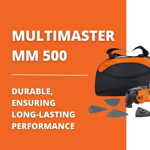 Miniatura 3 de Fein MultiMaster MM 500 Start - Kit oscilante para construcción y renovación de interiores, 350 W, montaje Starlock Max, sistema QuickIn, vibración