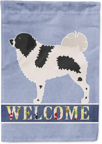 Miniatura 55 de Caroline's Treasures BB8334GF AIDI Bandera de jardín para perro de montaña del Atlas, bandera de buzón azul, bandera decorativa para patio exterior