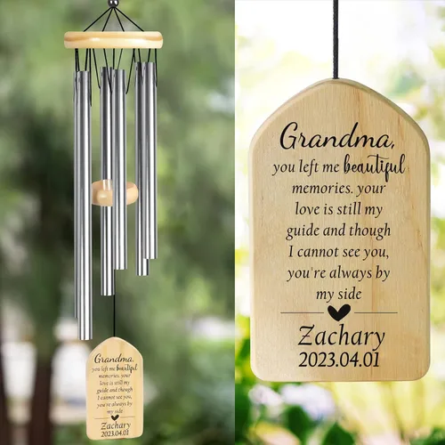 Miniatura 19 de Campanillas de viento conmemorativas para la pérdida de la madre, regalo de condolencias en memoria de mamá
