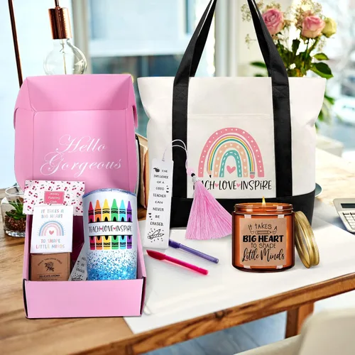Miniatura 2 de Regalos de agradecimiento para profesores, el mejor regalo para maestras para mujeres, regalos de Navidad para profesores, cestas únicas divertidas