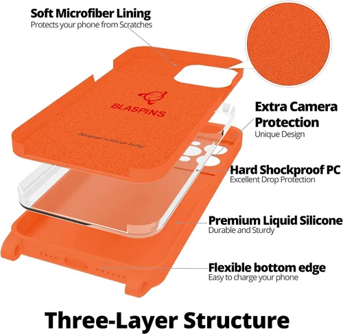 Miniatura 6 de Funda de correa cruzada con cordón para iPhone 13 Mini, cuello cruzado, soporte ajustable extraíble, protección contra caídas a prueba de golpes