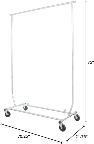 Miniatura 4 de ForHauz hg-1130-cr-single Cr-Single Comercial Ajustable Estante de ropa individual
