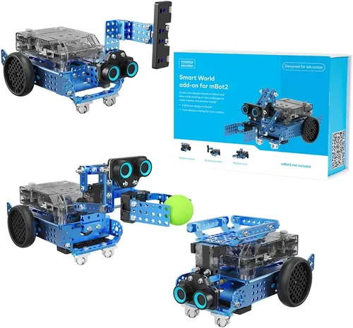 Miniatura 11 de Makeblock mBot2 Robot de Codificación para Niños, Soporte de Aprendizaje AI con Programación Scratch y Python, Kit de Robótica para Niños de 8 a 12