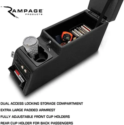 Miniatura 8 de Consola del centro de bloqueo de Rampage, Estándar, Denim Black