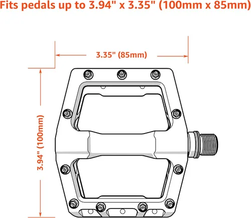 Miniatura 3 de Granite Pita - Fundas para pedal de bicicleta, fundas para pedal de bicicleta para protección de transporte de bicicleta, contra daños y arañazos