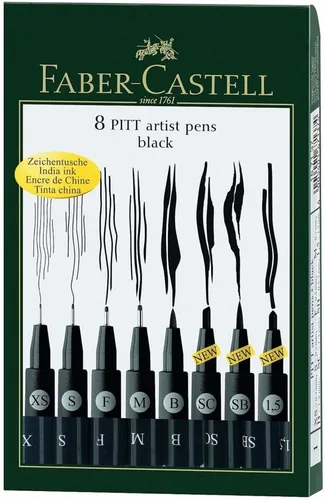 Faber Castell FC167137 Estuche Pitt Pen Nibs Art Set, Surtido