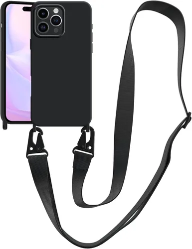 Miniatura 34 de Funda compatible con iPhone 13 con correa, funda cruzada para iPhone con cordón, ajustable, a prueba de golpes, protección contra caídas, funda