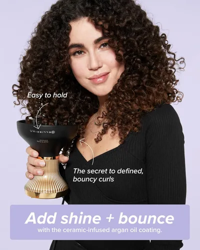 Miniatura 4 de Bellissima Diffon Supreme Difusor y Secador de Pelo para Cabello Rizado - Difusor XL para Ondas Largas, Rulos, Bucles - Botón de Enfriamiento