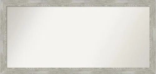 Miniatura 144 de Amanti Art Espejo de baño gris para sobre el fregadero, 31 x 48 pulgadas, espejo de tocador rectangular estrecho de color gris, marco de madera