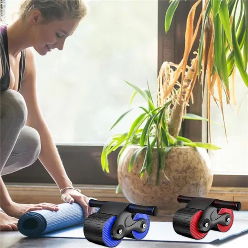 Miniatura 7 de Abdominales Dieta Músculos Abdominales Fitness Rueda Ab Slide Entrenamiento Rebote Automático Rueda Abdominal Rueda Para