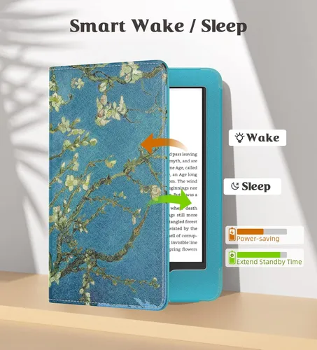 Miniatura 5 de MoKo Funda para Kindle de 6 pulgadas (11ª generación, versión 2024/2022)/(10ª/8ª generación, 2019/2016), carcasa de poliuretano ultraligera
