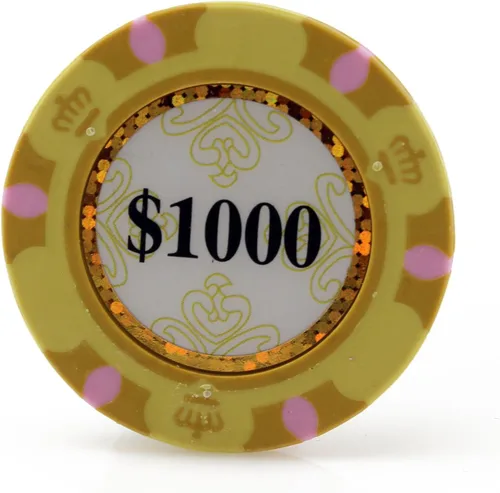 Miniatura 2 de Versa Games Monte Carlo - Fichas de póquer de arcilla de 0.48 oz de peso, paquete de 50 unidades (elegir colores)