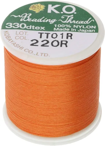 Miniatura 7 de Hilo de nailon para cuentas KO, color blanco, japonés encerado al 100%, 330TEX, resistente a enredos, carrete de 50 m / 55 yardas, para proyectos