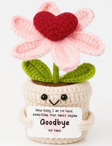 Miniatura 10 de Regalos de aniversario para mujeres, hombres, novios, novias, I Love You More Crochet Flower Parejas Regalo para él, esposa, marido, romántico, Love1