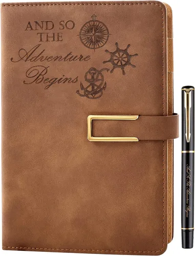 Miniatura 19 de Fanery sue Tree of Life - Diario de escritura recargable para mujeres y hombres, cuaderno de tapa dura de piel sintética, A5, rayado universitario