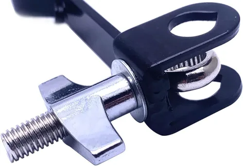 Miniatura 4 de Soporte de campana de abrazadera de tambor de montaje soporte de abrazadera para bloques de mermelada pandereta platillo negro acero recubierto